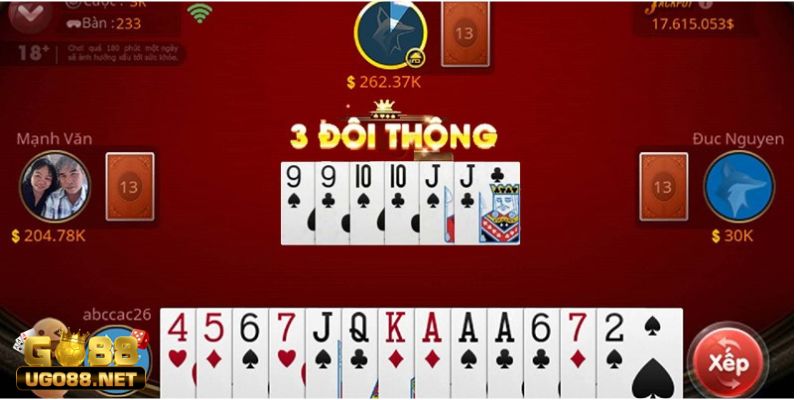 Chế độ chơi đa dạng khi tham gia game tiến lên miền nam Go88